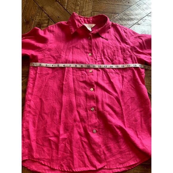 PETITE SOPHISTICATE Linen Shirt Size SM - Picture 5 of 5